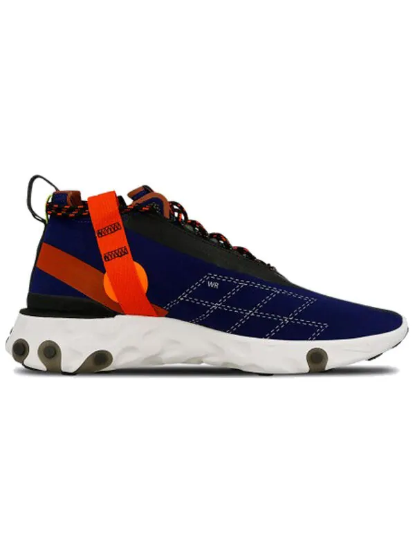 Кроссовки react runner mid wr ispa Nike — изображение 2 из 4, синий/черный-оранжевый