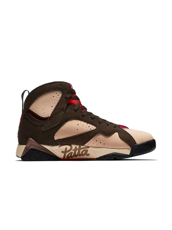 Кроссовки 7 retro og sp x patta 'shimmer' Air Jordan — изображение 2 из 4, красный-коричневый