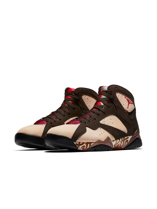 Кроссовки 7 retro og sp x patta 'shimmer' Air Jordan — изображение 3 из 4, красный-коричневый