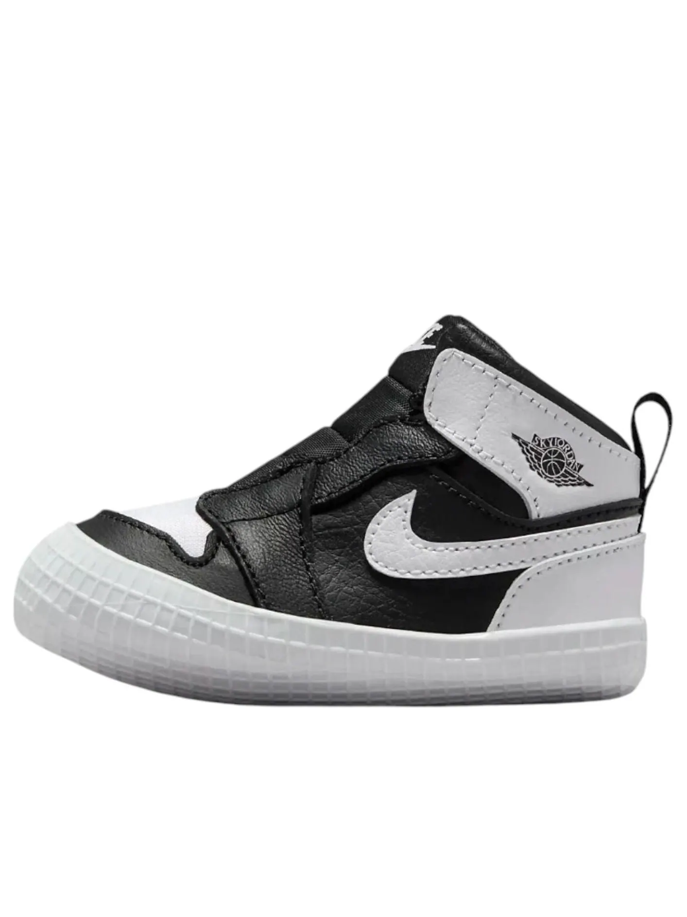 Ботинки (TD) Air Jordan 1 Crib Bootie 'Black White' — изображение 1 из 6, черный
