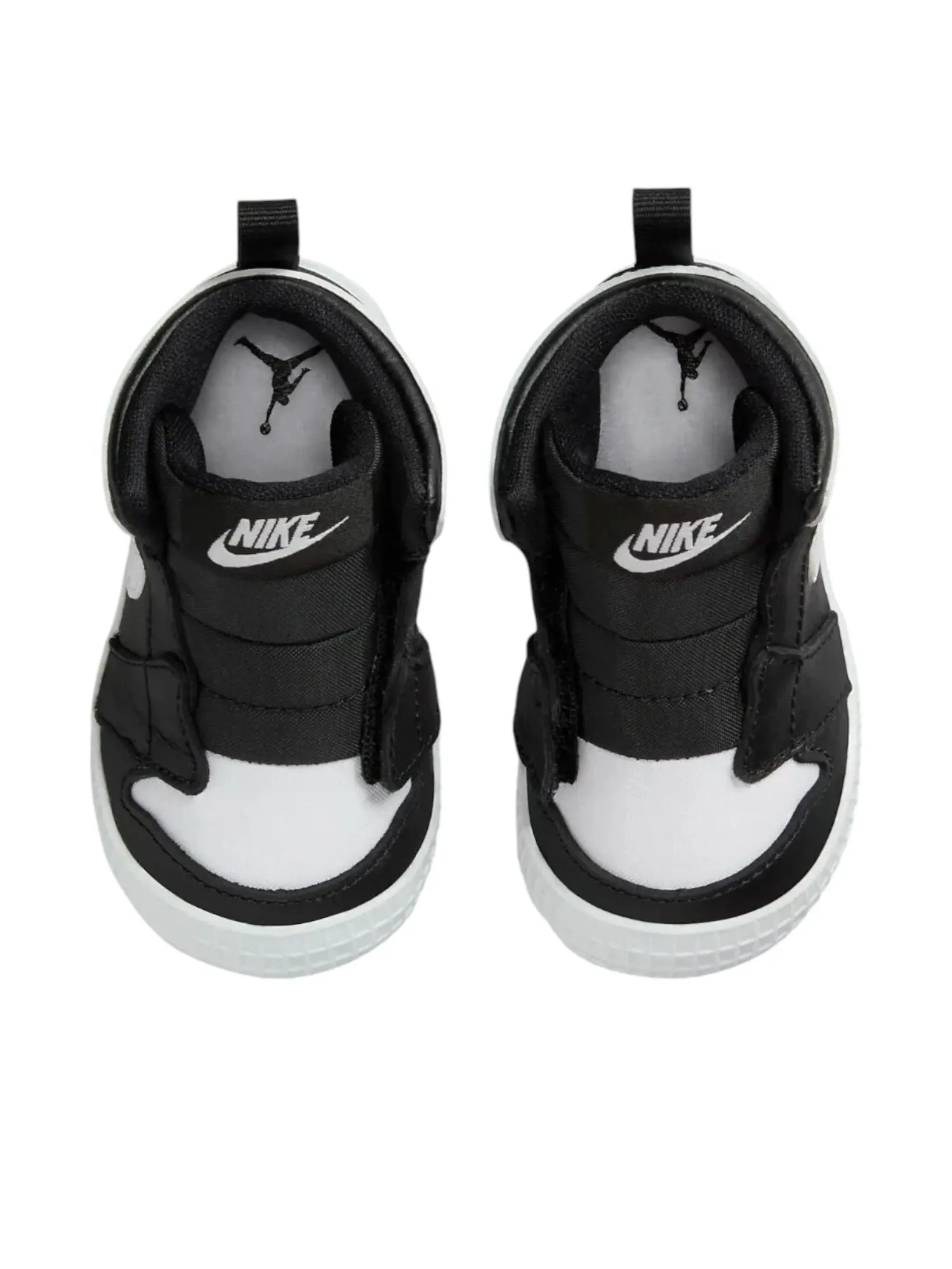 Ботинки (TD) Air Jordan 1 Crib Bootie 'Black White' — изображение 2 из 6, черный
