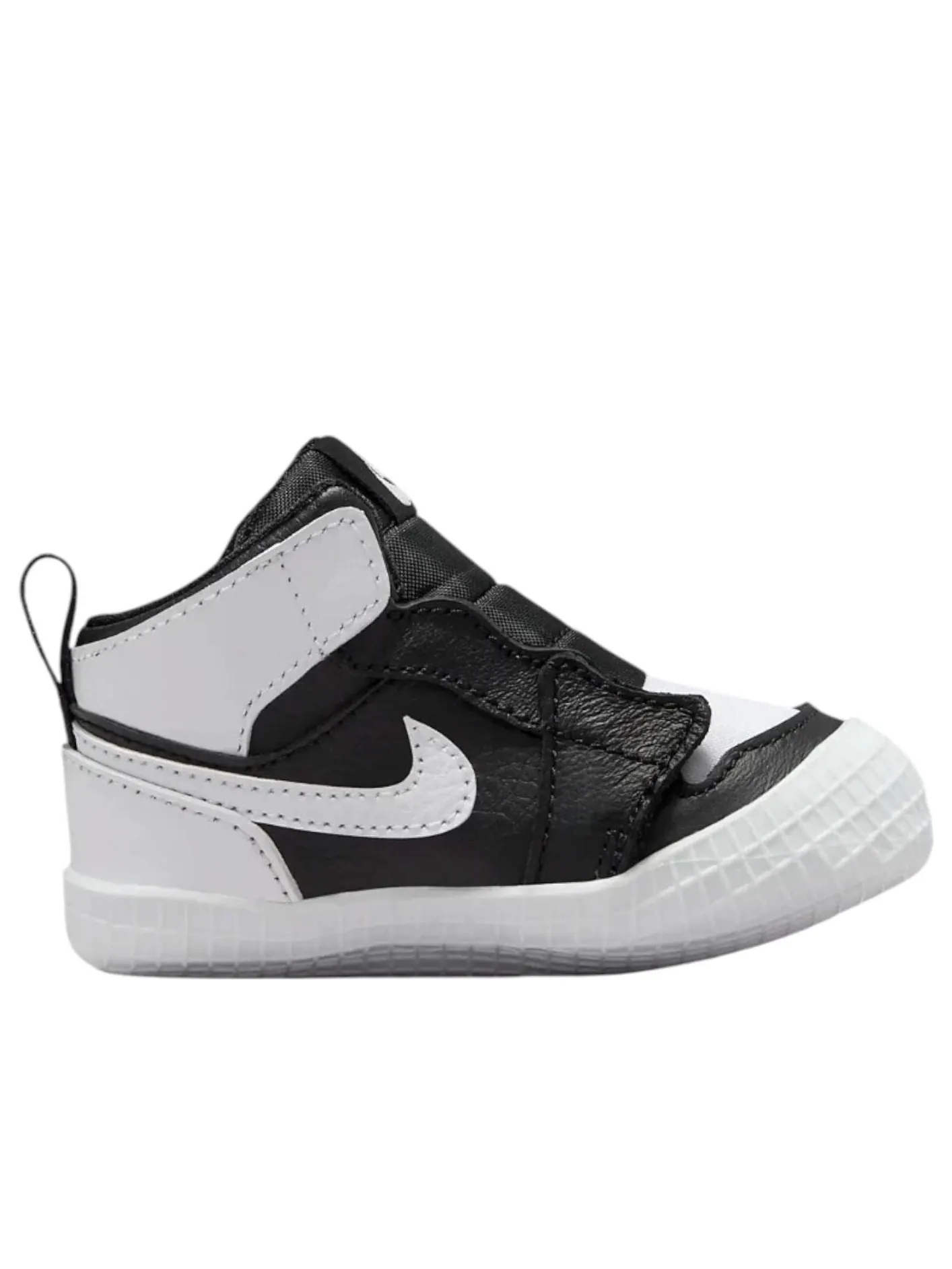 Ботинки (TD) Air Jordan 1 Crib Bootie 'Black White' — изображение 6 из 6, черный