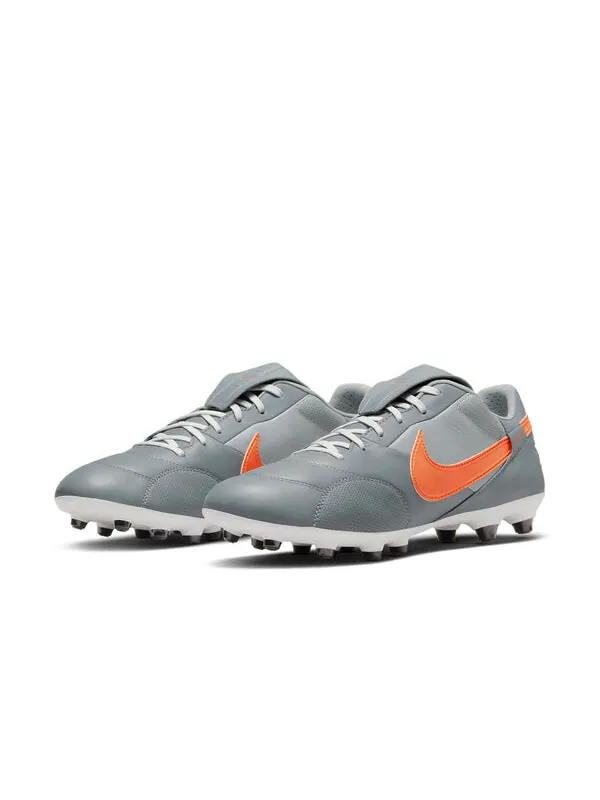 Кроссовки премьер 3 фг Nike — изображение 4 из 4, серый/оранжевый