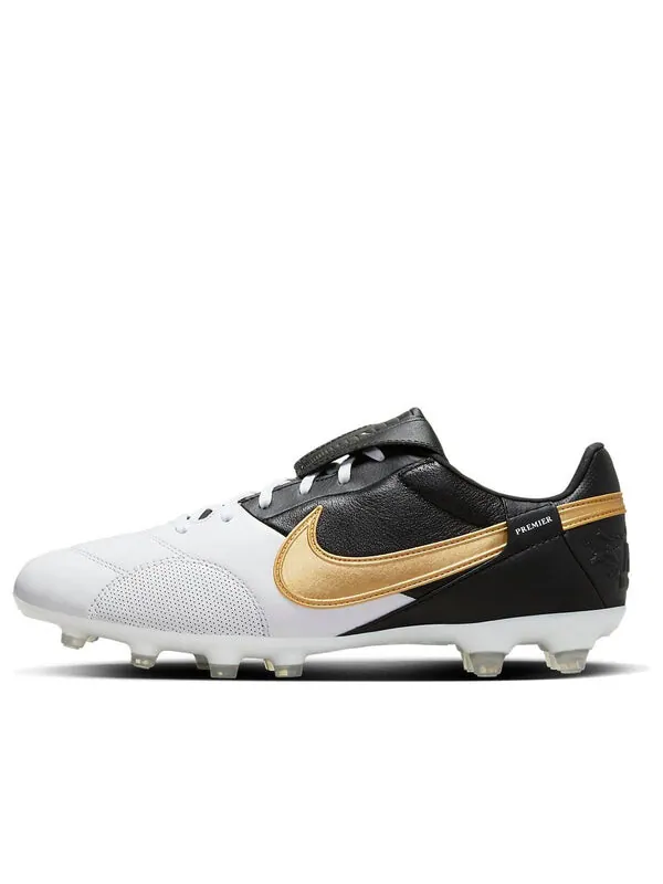 Кроссовки премьер 3 фг Nike — изображение 1 из 4, черный/белый/золотистый