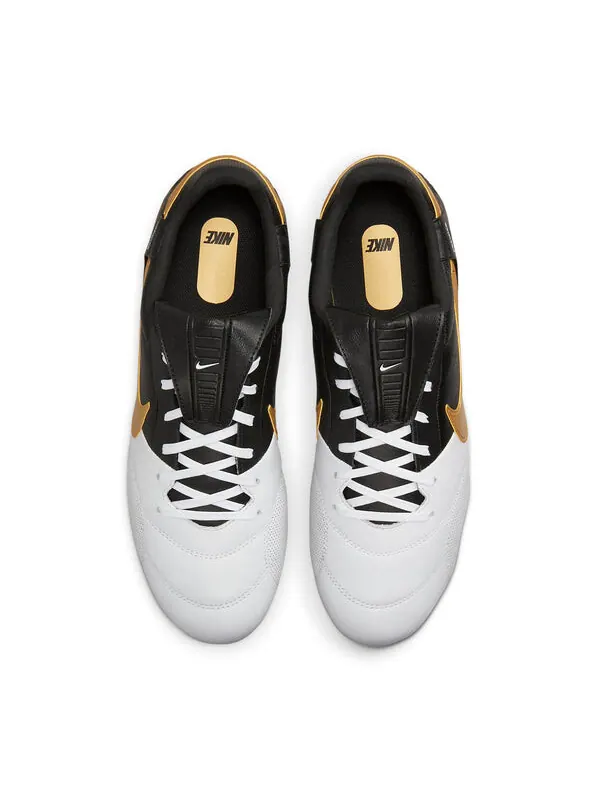 Кроссовки премьер 3 фг Nike — изображение 2 из 4, черный/белый/золотистый