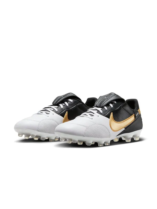Кроссовки премьер 3 фг Nike — изображение 4 из 4, черный/белый/золотистый