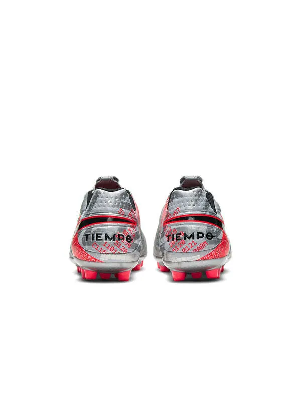 Кроссовки legend 8 academy ag искусственный Nike — изображение 3 из 4, серый/красный