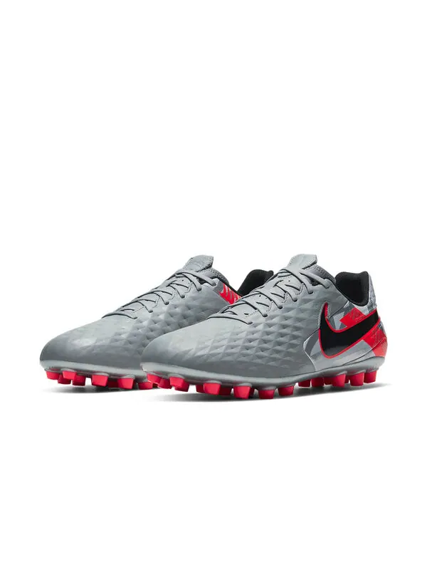 Кроссовки legend 8 academy ag искусственный Nike — изображение 4 из 4, серый/красный