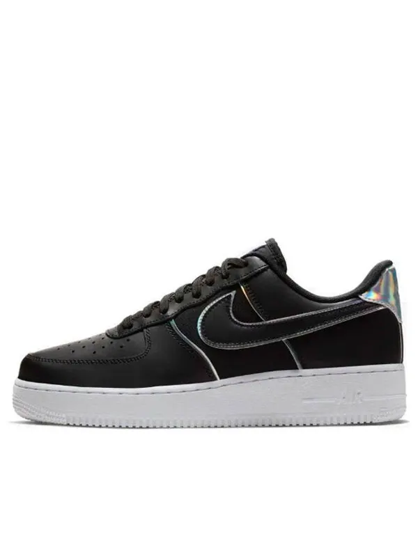 Кроссовки air force 1 low '07 lv8 'black iridescent outline' Nike — изображение 1 из 4, черный