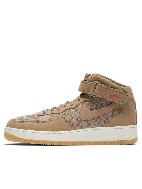Кроссовки air force 1 mid 07 премиум Nike — изображение 1 из 4, коричнево-красный