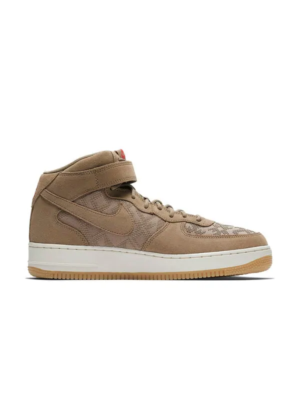 Кроссовки air force 1 mid 07 премиум Nike — изображение 2 из 4, коричнево-красный