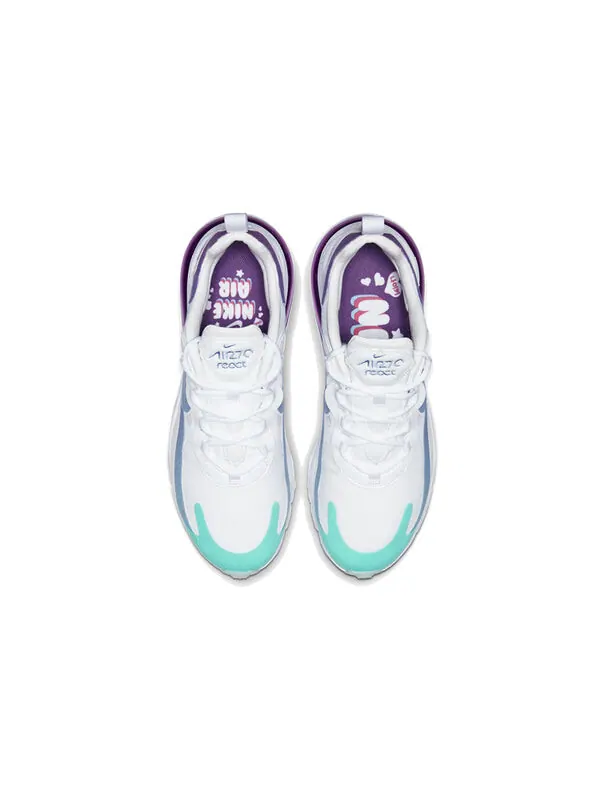 Кроссовки air max 270 react Nike — изображение 4 из 4, синий/фиолетовый/белый