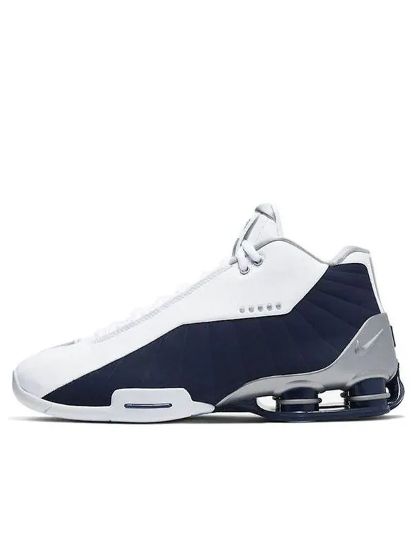 Кроссовки Shox BB4 ретро Nike — изображение 1 из 4, темный синий/белый