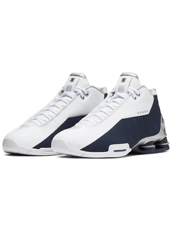 Кроссовки Shox BB4 ретро Nike — изображение 2 из 4, темный синий/белый