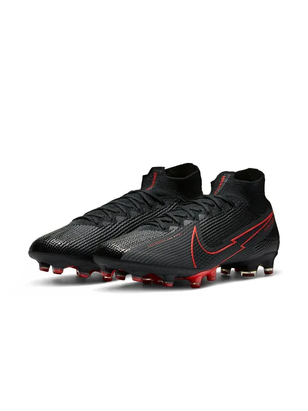 Кроссовки mercurial superfly 7 elite ag pro 'black chile red' Nike — изображение 4 из 4, черный/серый/красный