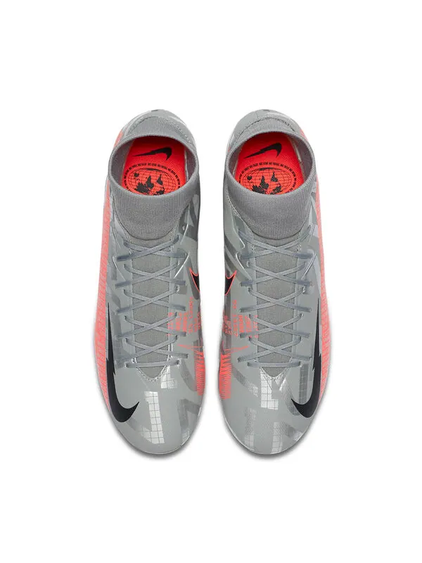 Кроссовки mercurial superfly 7 academy mg Nike — изображение 4 из 4, серый/оранжевый
