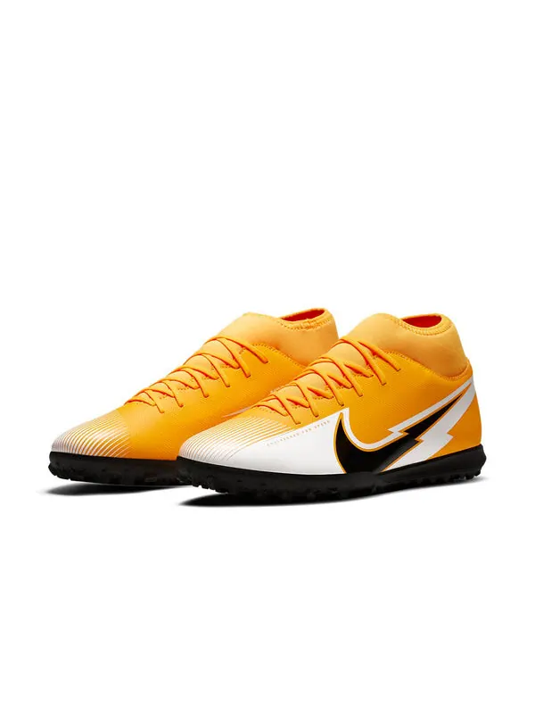 Кроссовки mercurial superfly 7 club tf turf Nike — изображение 4 из 4, черный/желтый