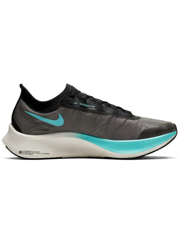 Кроссовки зум флай 3 Nike — изображение 2 из 4, черный/зеленый