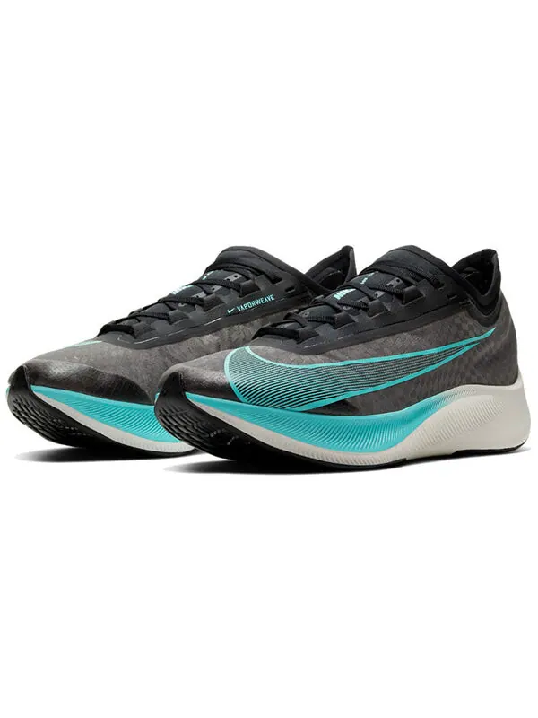 Кроссовки зум флай 3 Nike — изображение 3 из 4, черный/зеленый