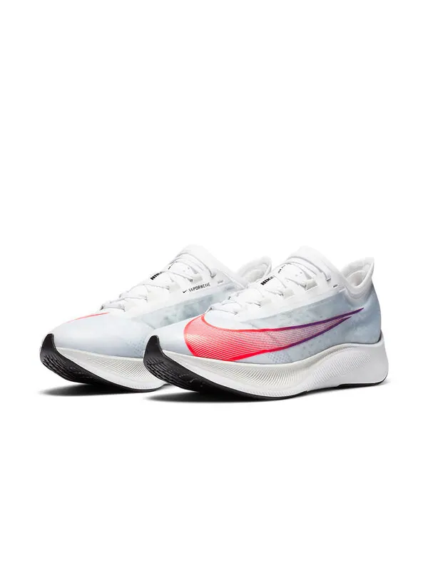 Кроссовки зум флай 3 Nike — изображение 3 из 4, белый/розовый