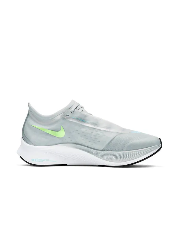 Кроссовки zoom fly 3 Nike — изображение 2 из 3, серый/зеленый