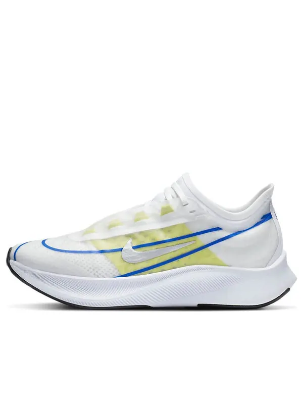 Кроссовки зум флай 3 Nike — изображение 1 из 4, белый/синий/желтый