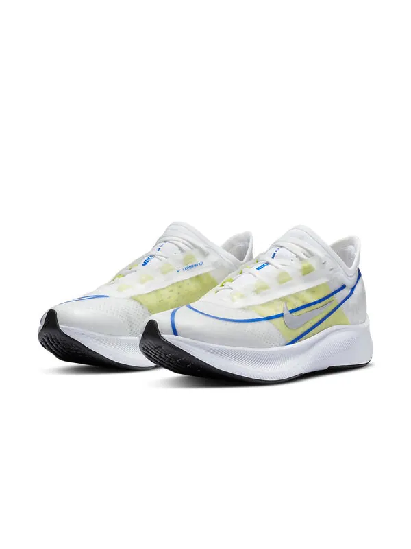 Кроссовки зум флай 3 Nike — изображение 3 из 4, белый/синий/желтый