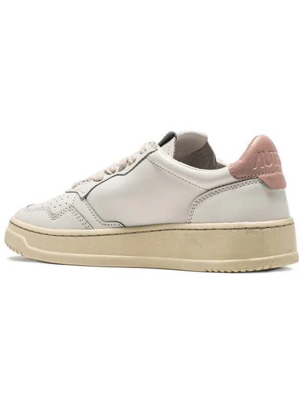 Кроссовки medalist leather low 'white pink' Autry — изображение 3 из 3, белый/розовый