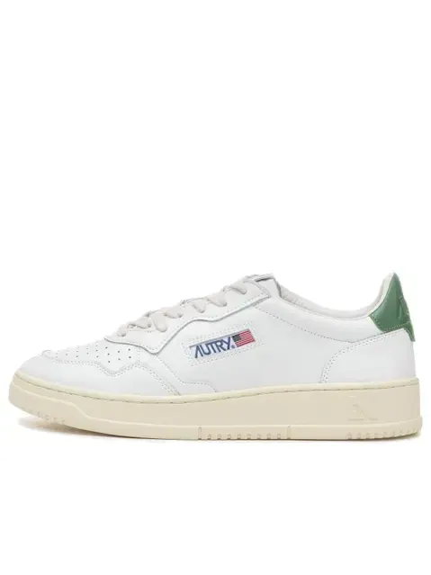 Кроссовки medalist low leather 'white green' Autry — изображение 1 из 2, белый/зеленый