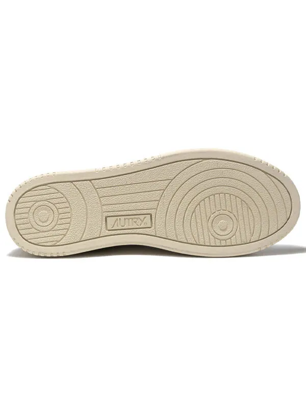 Кроссовки medalist leather low 'suede beige' Autry — изображение 4 из 4, бежевый/белый/зеленый