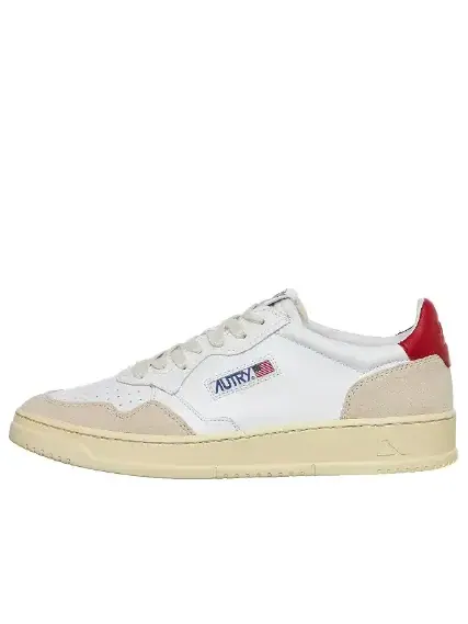 Кроссовки medalist low 'white suede red' Autry — изображение 1 из 3, белый//красный