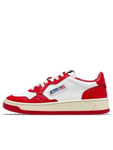 Кроссовки medalist low leather 'red white' Autry — изображение 1 из 3, белый/красный