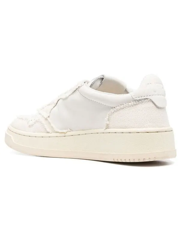 Кроссовки medalist low soft goatskin and frayed canvas 'white and ivory white' Autry — изображение 4 из 4, белый