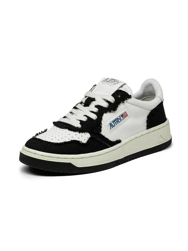 Кроссовки medalist canvas-panelled 'white black' Autry — изображение 2 из 3, черный/белый
