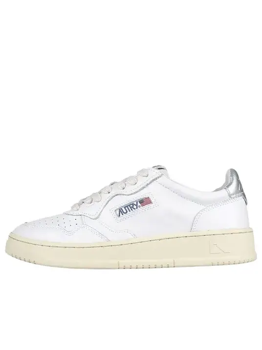 Кроссовки medalist leather low 'white silver' Autry — изображение 1 из 4, белый/серебристый