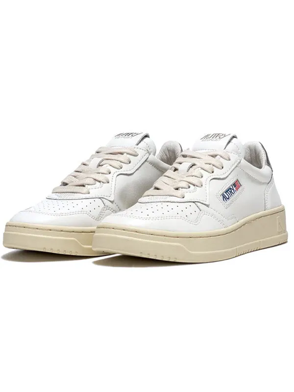 Кроссовки medalist leather low 'white silver' Autry — изображение 2 из 4, белый/серебристый