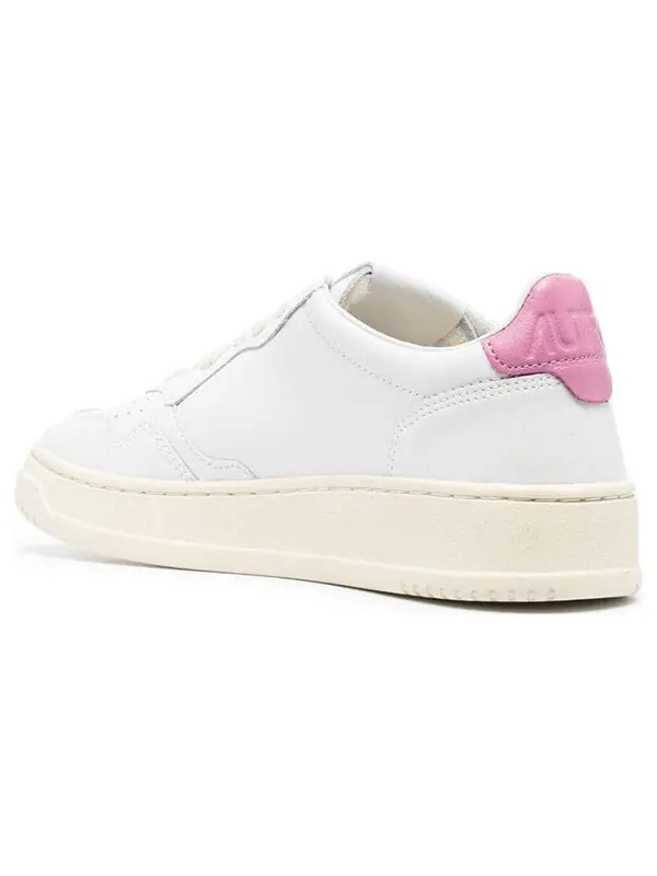 Кроссовки medalist low leather 'white pink' Autry — изображение 4 из 4, белый/розовый