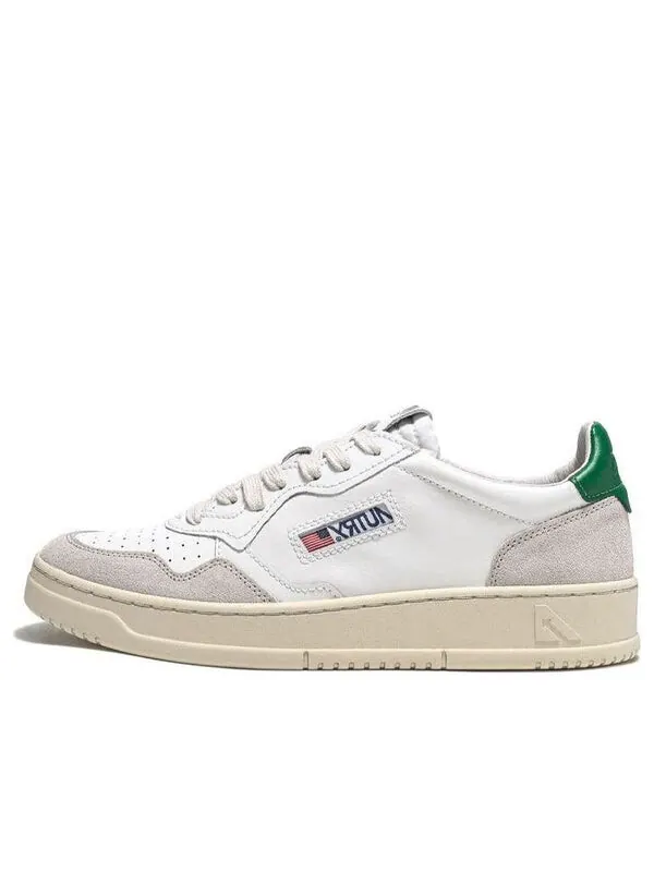 Кроссовки medalist low 'white suede green' Autry — изображение 1 из 4, белый/зеленый