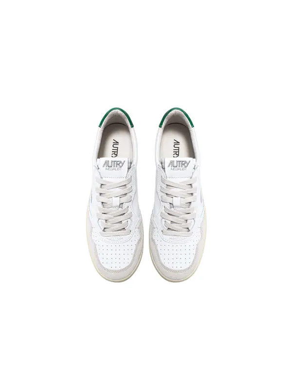 Кроссовки medalist low 'white suede green' Autry — изображение 3 из 4, белый/зеленый
