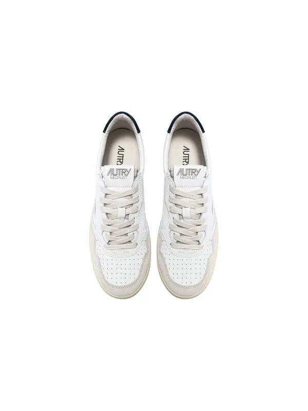 Кроссовки medalist low leather 'white suede blue' Autry — изображение 3 из 4, белый//синий