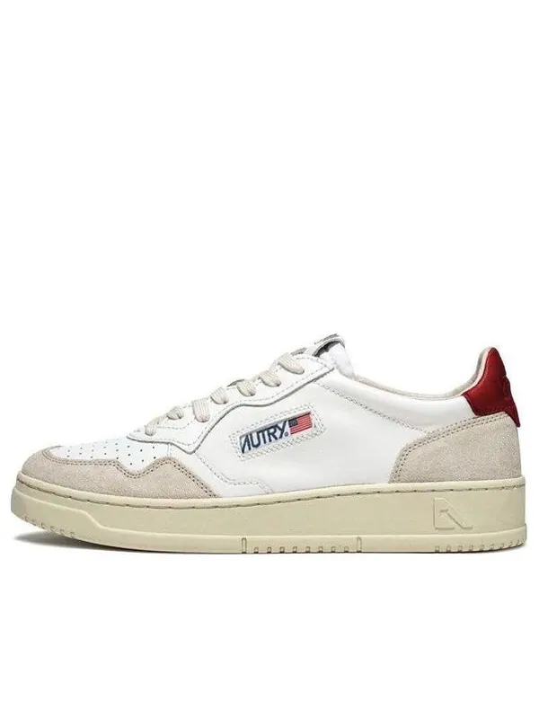 Кроссовки medalist low 'white red suede' Autry — изображение 1 из 4, белый/красный