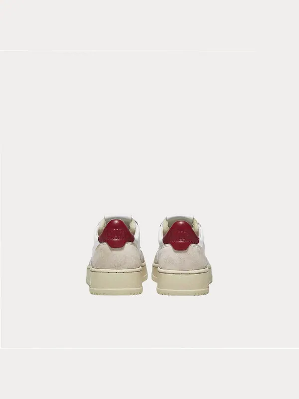 Кроссовки medalist low leather and suede 'white beige red' Autry — изображение 4 из 4, белый/бежевый/красный