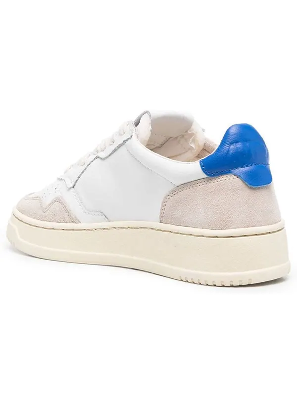 Кроссовки medalist low leather and suede 'white beige blue' Autry — изображение 4 из 4, белый/синий/бежевый