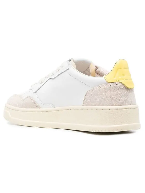 Кроссовки medalist low leather and suede 'white beige yellow' Autry — изображение 4 из 4, белый/бежевый/желтый