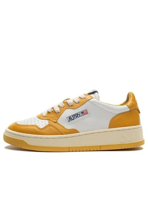 Кроссовки medalist low bicolor 'white yellow' Autry — изображение 1 из 4, желтый/белый