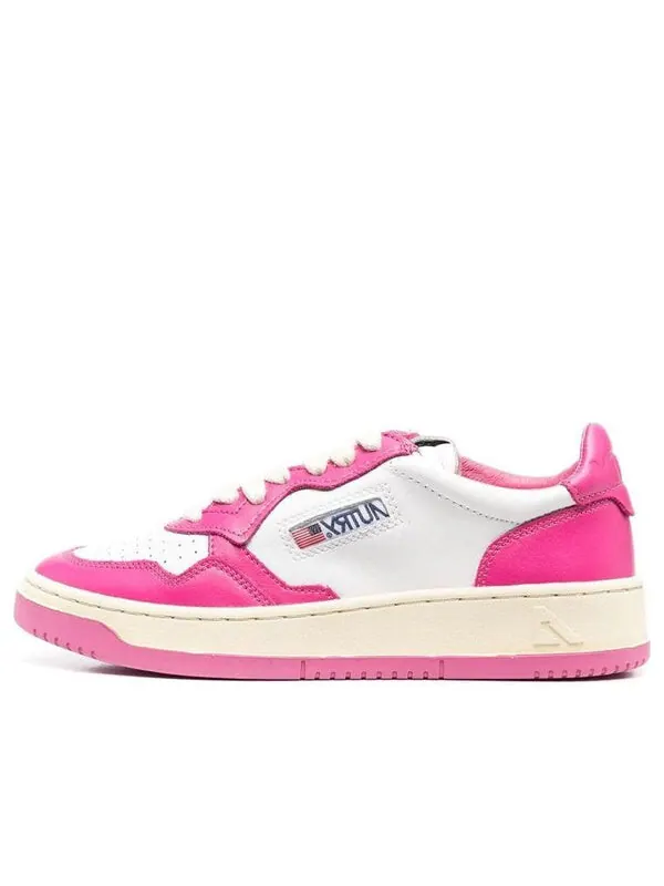 Кроссовки medalist low top bicolor 'white pink' Autry — изображение 1 из 4, белый/розовый