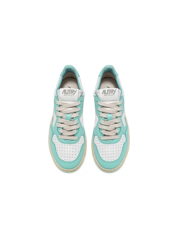 Кроссовки medalist low top bicolor 'white teal' Autry — изображение 3 из 4, белый