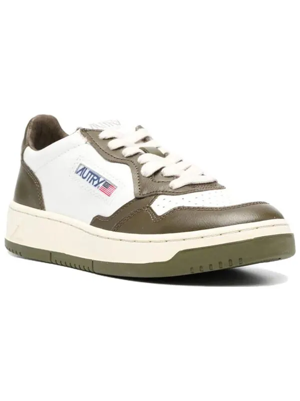 Кроссовки medalist low bicolor 'white olive green' Autry — изображение 2 из 4, белый/оливковый зеленый