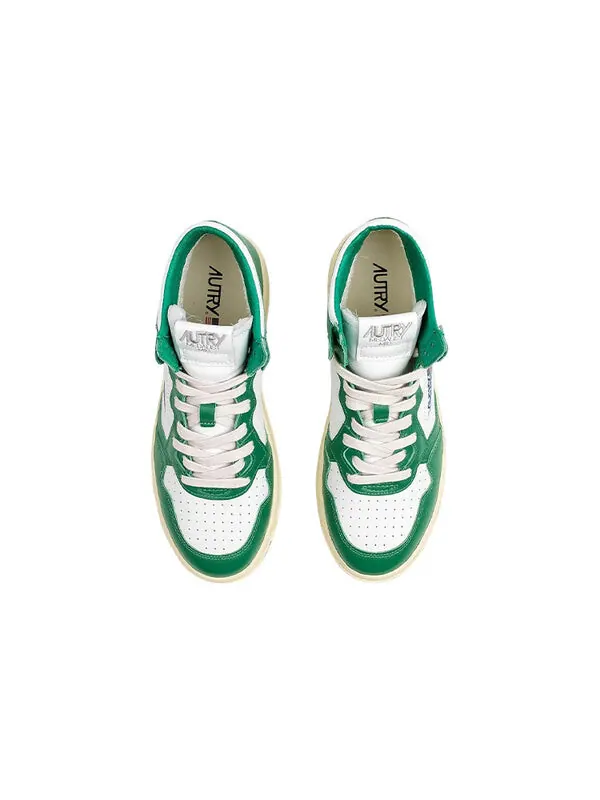 Кроссовки medalist high-top sneakers 'white green' Autry — изображение 3 из 4, белый/зеленый