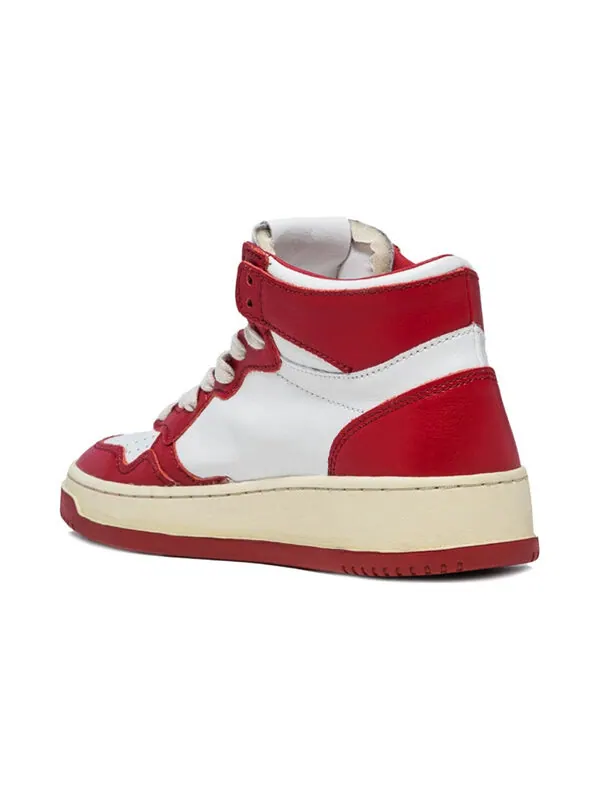 Кроссовки medalist mid leather sneakers two-toned 'white red' Autry — изображение 4 из 4, белый/красный
